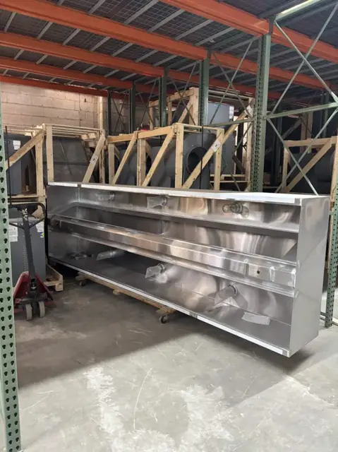 Stainless hood built in our shop